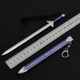 Xianjia-Brinquedo Modelo de Arma Antiga, Arma Artesanal, Brinquedo Artesanal, Periférico, Todo Metal, Sem Poeira, Espada com Bainha, Cinema e Televisão, 22cm - Image 3