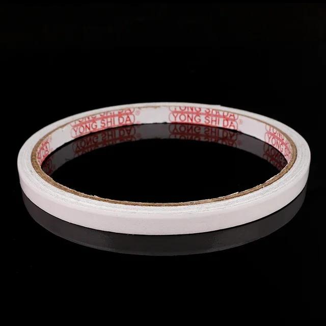 10/1 rolos de fita adesiva dupla face 8m ultrafina branca forte adesivo para artesanato de escritório em casa fita dupla face papel pegajoso - Image 1