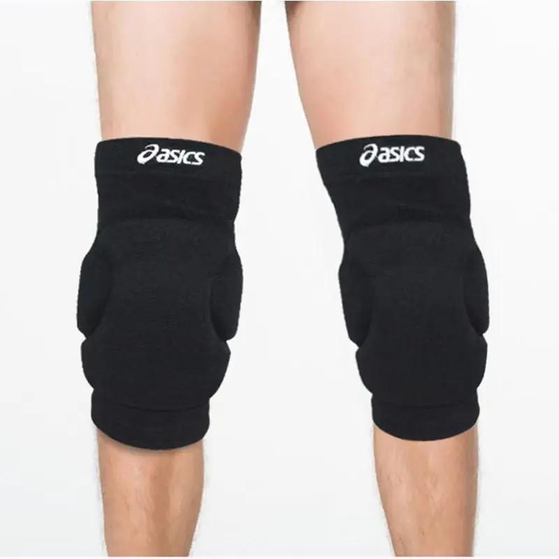 Joelheiras espessadas elásticas para homens e mulheres, equipamento de proteção, basquete, voleibol, futebol, protetor de cinta, antiderrapante, masculino, 1 par - Image 1