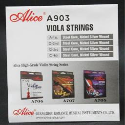 Alice A903 Steel Core Bronze ferida A-1st D-2nd G-3rd C-4th 14 "15" 16 "escala Viola cordas - Image 4