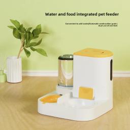 Alimentação automática dispensador de água para cães e gatos, tigela integrada Pet máquina de alimentação, à prova de umidade - Image 2