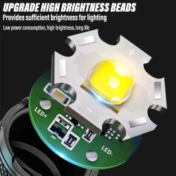 Lanterna LED recarregável super brilhante, Tocha portátil, Ao ar livre, Camping Light, Luz com display elétrico inteligente - Image 2