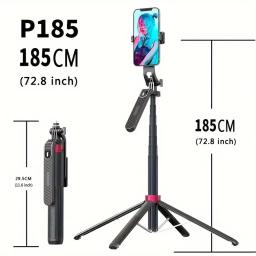 Tripé de câmera portátil com controle remoto sem fio, gravação e transmissão ao vivo, rotação 360 ° - Image 2