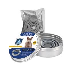 Coleira de prevenção de pulgas e carrascos para cães e gatos, anti-mosquito e repelente de insetos, suprimentos para cachorros, até 8 meses - Image 3