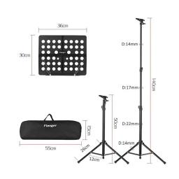 Flanger Foldable Sheet Music Score Tripé Stand, metal leve, retrátil, apto para guitarra, violino, FL-05R - Image 1