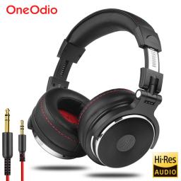 Oneodio fone de ouvido com fio com microfone, Pro 10/30/50 headphone profissional studio DJ, over ear HiFi monitor headset com Hi-Res áudio, Para o PC Telefónico - Image 1