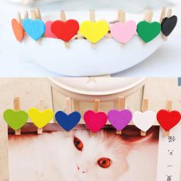 Clipes de madeira coloridos para roupas, Papel fotográfico Peg, Pin Mini Prendedor de roupa, Clipes cartão postal, Home Wedding, Decorações do Dia dos Namorados, 50PCs - Image 4