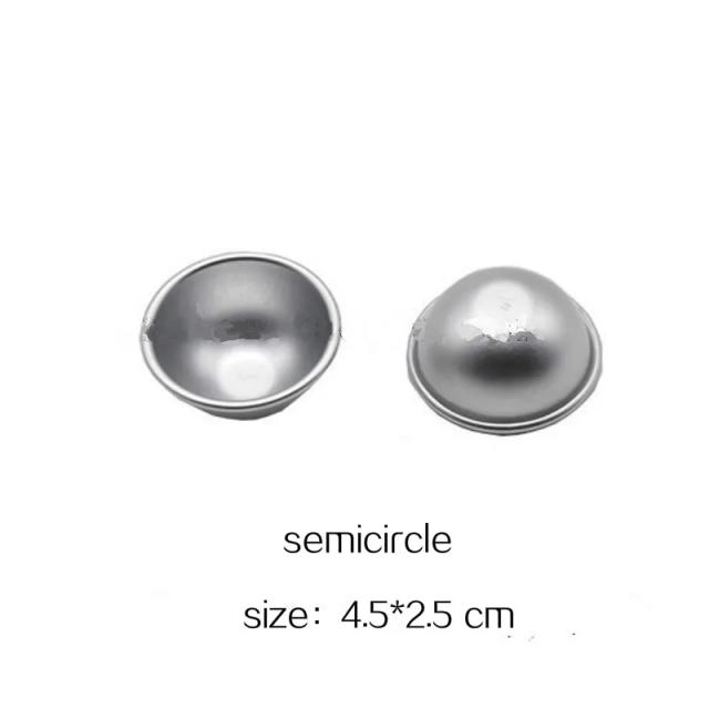 Moldes para Artesanato em Alumínio com Ferramenta DIY - Conjunto com 2 Peças para Criar Esferas Metálicas e Bolas de Sal