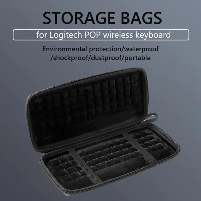 Saco de Armazenamento à Prova D'Água para Teclados Sem Fio Logitech MX e Acessórios Mini, Ideal para Viagens