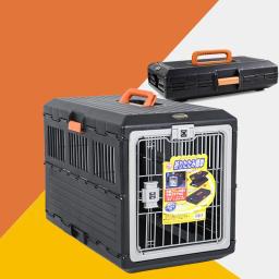 Caixa de ar dobrável pet cães gatos dobrável caixa de ar bin de ar gaiola de gato removível material de cão grande espaço pet travel carrier suprimentos para animais de estimação - Image 1