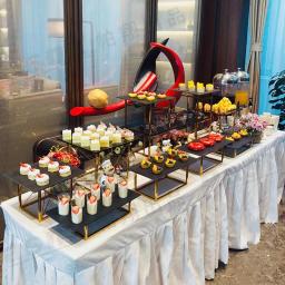Brilhante Placa De Ouro Bandejas, Suporte Do Bolo, Mesa De Bar De Doces, Buffet De Banquete, Cupcake De Casamento, Biscoitos, Frutas Prato, Home Party, Festa Foods, 18 pcs - Image 3
