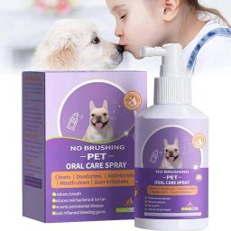 Spray de Limpeza Oral para Animais, Desodorante Dentes, Evitar Cálculo, Remover Mau Hálito Gatinho, Pet Supplies, Cães e Gatos, 50ml - Image 2
