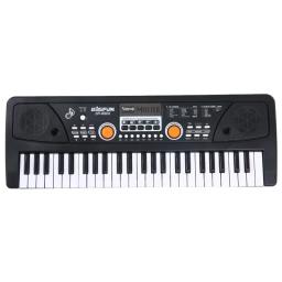 Piano elétrico USB e microfone, teclado musical digital, 16 tons, 8 ritmos, 6 músicas demo, presentes para crianças, 49 teclas - Image 3