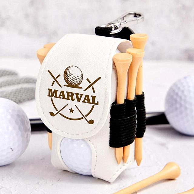 Mini Saco de Golfe Portátil Cinto de Couro Alta Qualidade