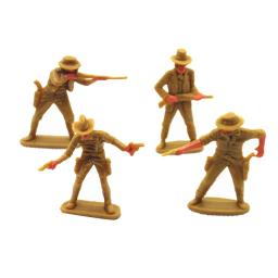 Simulação de cowboy pessoas, cena decoração, miniatura cena, 4 partes - Image 4