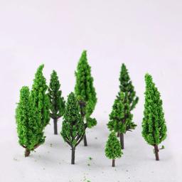 Modelo de Cenário em Miniatura de Plástico, DIY, Exterior, Paisagem, Ferrovia, Construção, Acessórios, Modelos de Mesa de Areia, 50pcs - Image 6