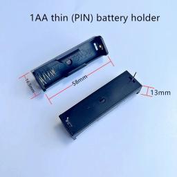 Suporte de bateria AA com pinos, caixa de bateria, tipo PCB, pode ser soldado, adequado para bateria AA, 1 a 2 slot, 10 a 20pcs - Image 4