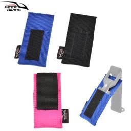 1 pçs mergulho subaquático corte especial faca cortador capa pode ser usado através de 5cm webbing resistente ao desgaste capa de cortador de náilon - Image 1