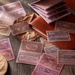 20 pcs/pacote branco papel kraft vintage bilhete scrapbooking junk journaling criativo papelaria dupla face material papel - Image 5