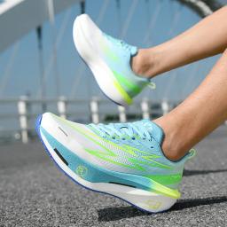 Tênis de Corrida Masculino Esportivo com Placa de Carbono Especial para Maratona Respirável Leve Confortável para Mulheres Tênis Atléticos Antiderrapantes - Image 6