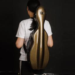 CHRISTINA Estojo para violino em fibra de carbono, tamanho 4/4, formato de cabaça, multicolorido, disponível com alças duplas, à prova d'água, leve - Image 3
