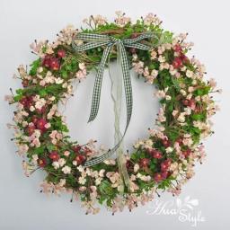 Anel de vime guirlanda de flores artificiais, plantas secas Frame para Home Decor, Decoração de Natal, coroas florais DIY, 10cm, 15cm, 20cm - Image 2