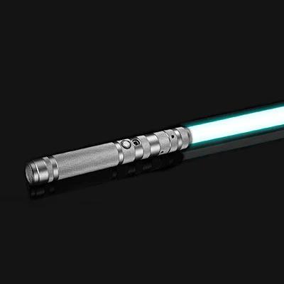 Sabre de Luz RGB com Metal - Espada Laser LED para Rave e Cosplay, Brinquedo Brilhante e Divertido