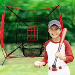 Prática portátil de beisebol, Backstop Pitching Batting, Rede de treinamento para bater pitching bat - Image 3