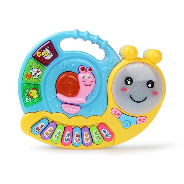 Brinquedo Educativo Piano Teclado Eletrônico Multifuncional com Sons de Animais e Luzes Piscantes