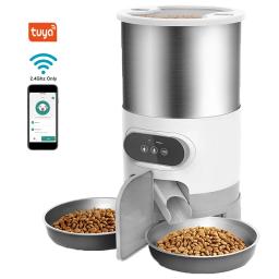 Cat Timing Alimentador Inteligente APP Cat Alimentador Aço inoxidável Double Meal Pet Food Alimentação Remota Dispensador Automático Gatos Adequado Cão - Image 1