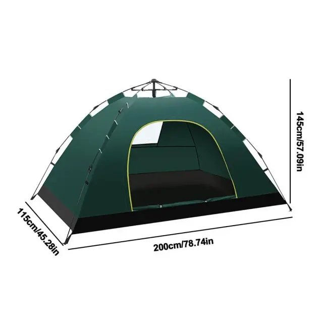 Barraca Leve de Camada Única para Acampamento ao Ar Livre - Ideal para Praia e Caminhadas de 2 Pessoas