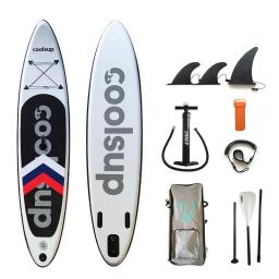 Placa de remo vertical inflável, prancha Sup, esportes aquáticos, caiaque surf, inflador de corda de pé e mochila - Image 6