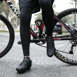 Sapatos ultraleves de ciclismo fivela dupla para homens, calçados esportivos profissionais, corrida de estrada, MTB, mountain bike lock - Image 2