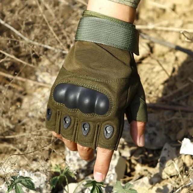 Luvas Táticas de Dedo Longo em Lona Macia para Forças Especiais, Escalada, Motociclismo e Esportes de Inverno - 1 Par