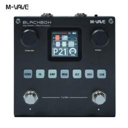 M-VAVE-Efetor multifuncional de pedal de guitarra e baixo, bateria embutida, 80 presets editáveis, 6 módulos de efeitos - Image 3