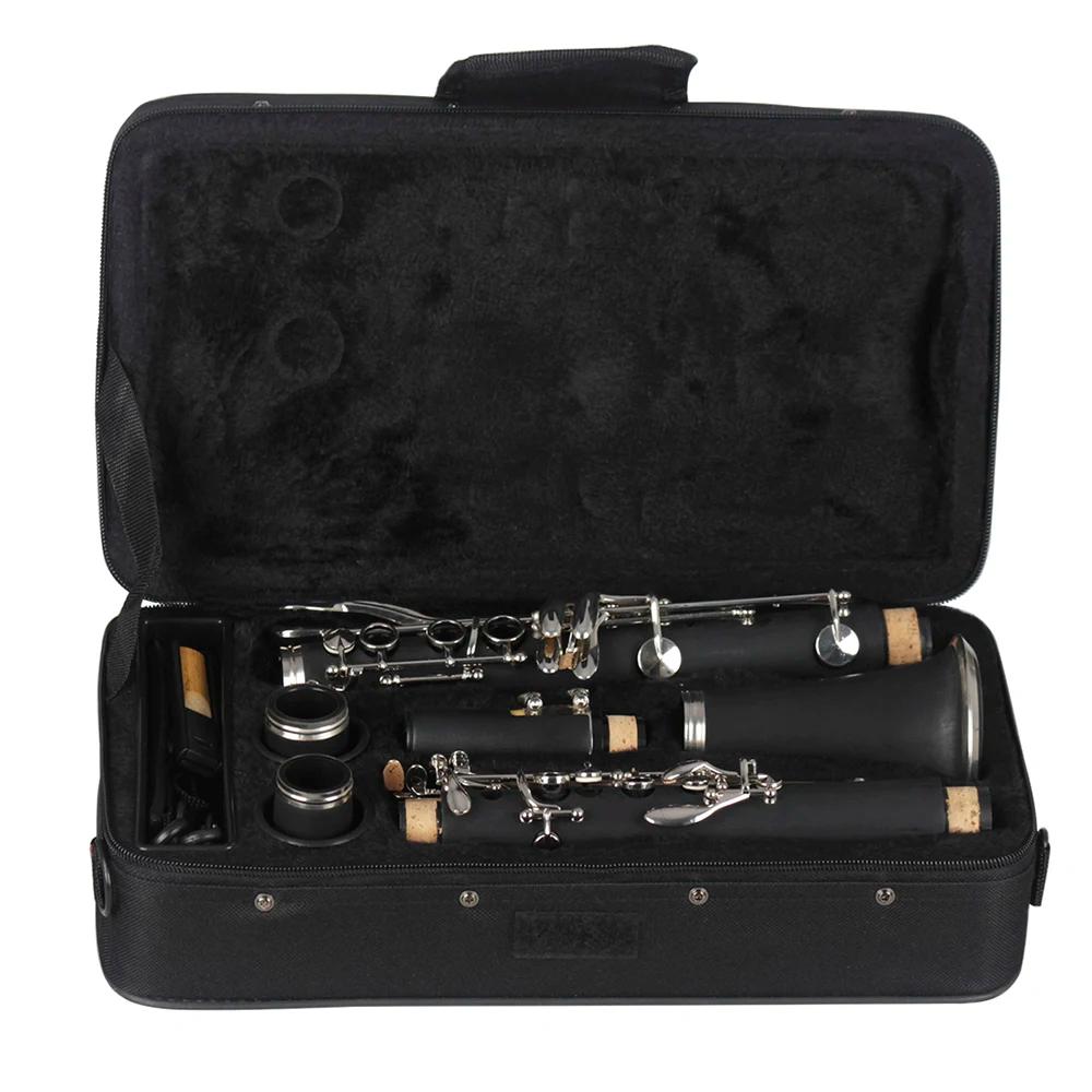 SLADE-Bb 17-Teclas Baquelite Clarinete De Madeira, Instrumento Profissional de Sopros, Tenor com Caixa, Peças De Instrumento Musical Reed - Image 1