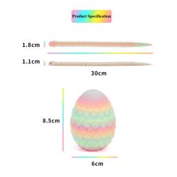 Quente impressão 3d ovos de cobra decoração para casa criativo pressão-reduzindo moldes de cobra itens de decoração para casa movendo figuras de anime rotativas - Image 6