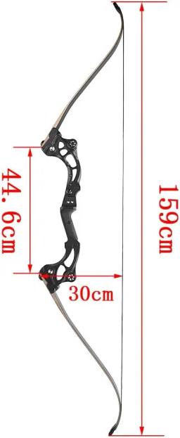 64 tiro com arco recurvo takedown conjunto de arco de competição atlética f163 30-60lbs mão direita para prática profissional tiro caça - Image 5