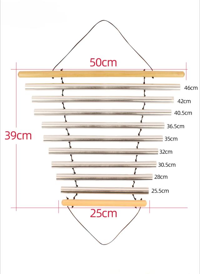 Mão Profissional Beam Bells para Terapia de 7 Tons e Meditação com Instrumento de Percussão de Batida Ajustável