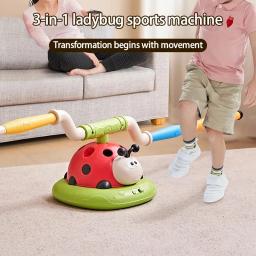 Máquina multifunções do exercício da joaninha, virola lançador do foguete, jogo do entretenimento dos esportes, brinquedo educativo ao ar livre, 3 em 1 - Image 1