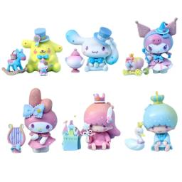 Anime Sanrio Dream Series Figura, Minha Melodia, Pom Pom Purin, Pequeno Gêmeo Estrelas, Kawaii Modelo PVC, Enfeites de Boneca, Presentes para Crianças - Image 1