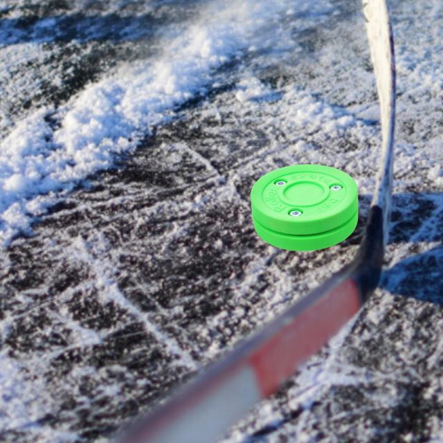 Disco de Hóquei de Treinamento de Plástico para Hóquei no Gelo - Acessório Multifuncional Ideal para Praticar Habilidades Esportivas
