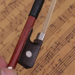 Arco de violino 4 instrumentos cordas tamanho crina caramanchão vara madeira varinha cabelo cordas peças musicais substituição 1 acessórios - Image 4