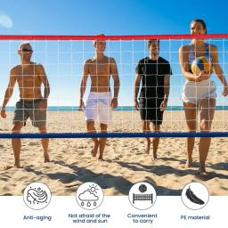 Rede profissional de voleibol para interior e exterior, corda alongada, jogo de praia, demarcação fronteira, quintal, piscina - Image 3