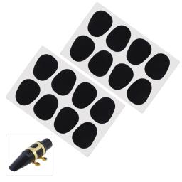 Silicone Boquilha Patches Pads para Saxofone, Clarinete Alto Tenor, 0,5 0,8mm de espessura, 16pcs - Image 1