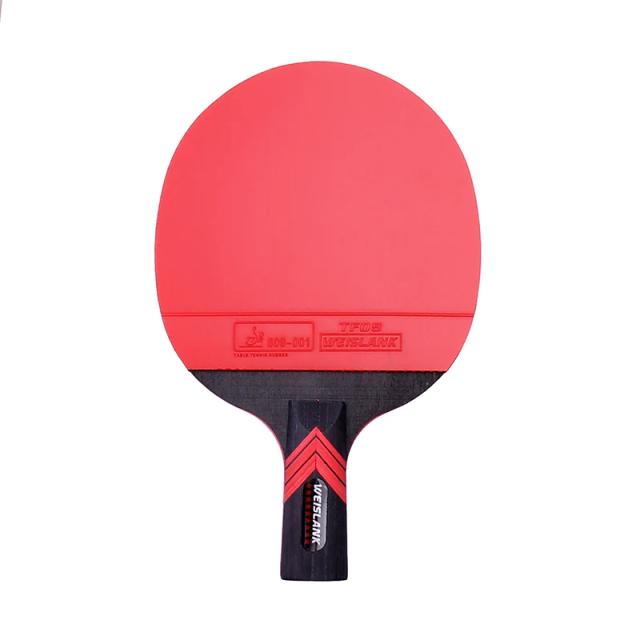 Raquete Profissional de Tênis de Mesa com Lâmina de Carbono e Espinhas Duplas para Ping Pong