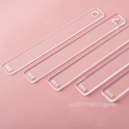 2 pçs/set régua de argila acrílico cerâmica macia polímero argila espessura régua rolo guia ferroviário diy brincos jóias pingente fazendo ferramenta - Image 5