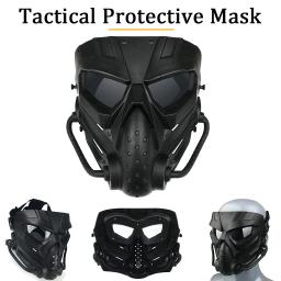 Combinação de Capacete Airsoft e Máscara de Paintball, com Capa de Capacete e Balaclava, Combate a curta distância CQB, Equipamento de proteção facial completa - Image 3
