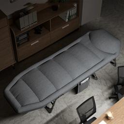 Cama dobrável portátil para adultos, cama de acompanhamento simples, cadeira deitada, escritório, março, casa, almoço, sono, 2021 - Image 2