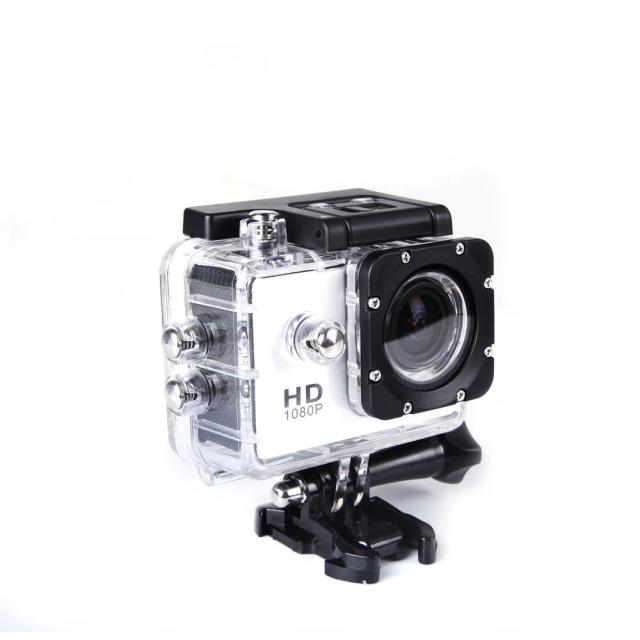 Câmera de Esportes Impermeável HD 1080P com Tela 2.0" e Gravação em Loop para Aventura Subaquática até 30m